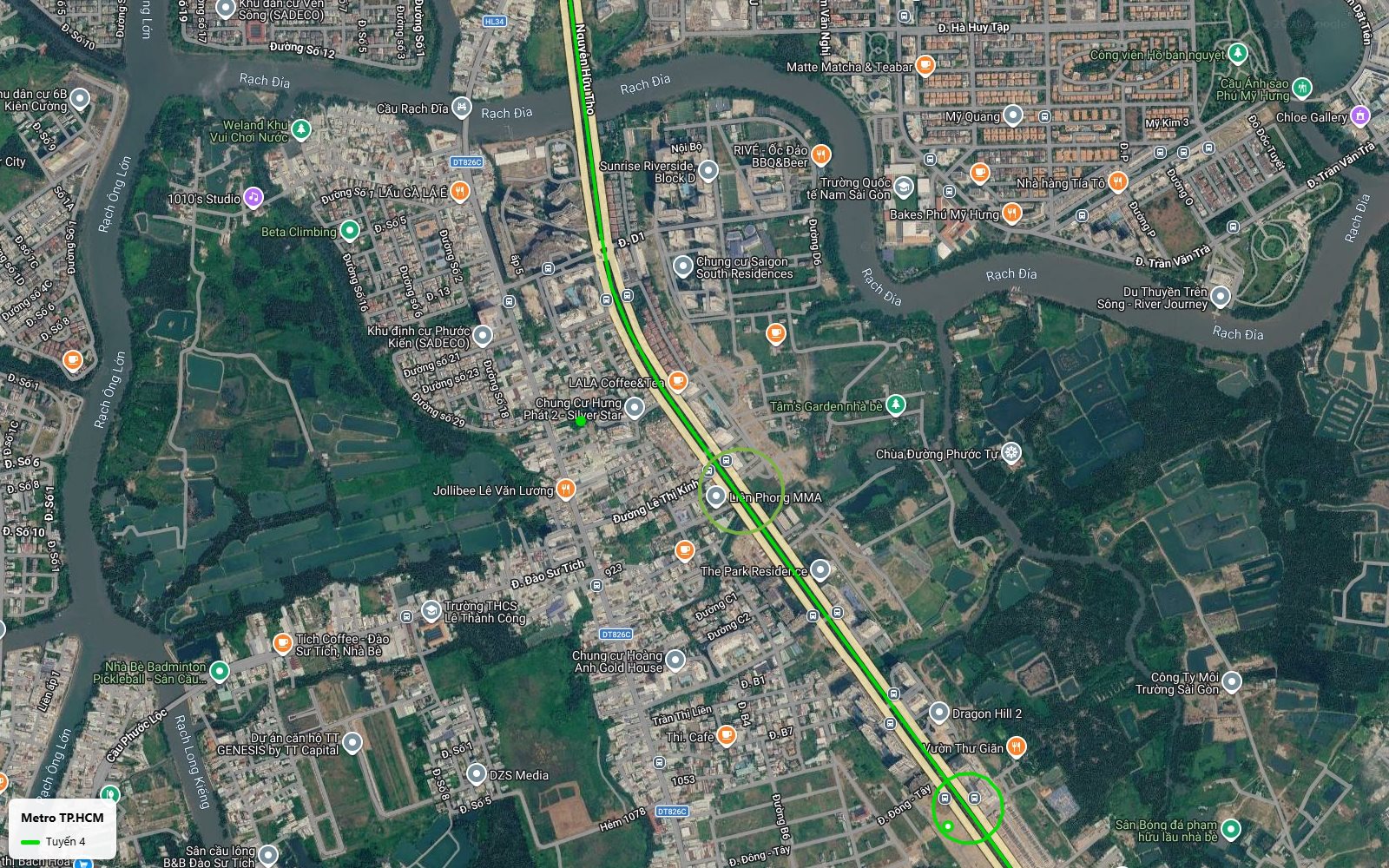 Tuyến metro số 4 đi qua xã Phước Kiển Nhà Bè dọc Nguyễn Hữu Thọ gần Sunrise Riverside